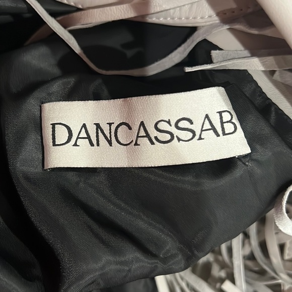 NWT DANCASSAB LORETTA FRINGE JACKET SZ M DOVE GRAY Coastal Cowgirl Z174 - Picture 9 of 11